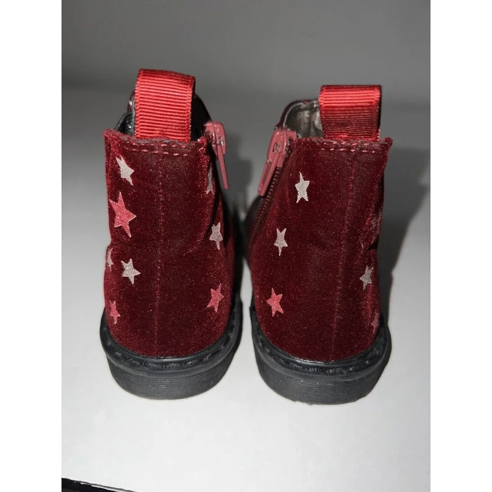 BALDUCCI Italy Boots Toddler Girl EUR 23 US 7 Avertis Burgundy Red Leather Shoes